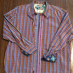 Robert Graham 3XL Purple, Orange, Baby Blue, Yellow